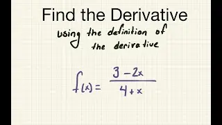 Find the Derivative