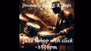 drumless playalong Jazz bebop with click