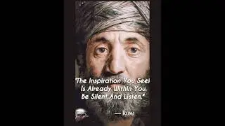 The inspiration you seek. -Rumi- #inspiration #rumi #god #silence #prayer #todayinspiration #daily