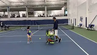 Cydia (7 years old) tennis lesson with Tennis Professional Jason Ontog. 10-21-2021