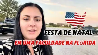 Festa de Natal em uma faculdade na Flórida 🇺🇸