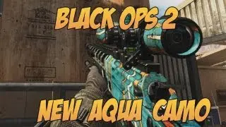 Black Ops 2 New Camos! Aqua Camo LIVE Gameplay - Personalization Pack!