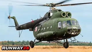 Polish MI-8 Hip at FARP Charlie - This is Not the Fastest Pit Stop Ever
