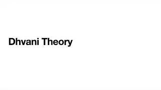 Dhvani Theory