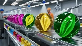 Inside a Modern Glass Marble Factory: From Recycled Scrap to Flawless Glossy Marbles (Full Process)