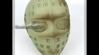 CombatGearing.com - Steel Mesh Deluxe Full Face Mask - Desert Camo CGING 6582