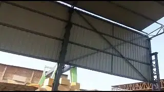 cladding installation side sheeting -Industrial Shade-Oct2017
