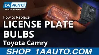 How to Replace License Plate Lenses & Bulbs 11-17 Toyota Camry