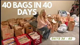 40 Bags In 40 Days | Decluttering Challenge |  A Week of Decluttering and Reflections