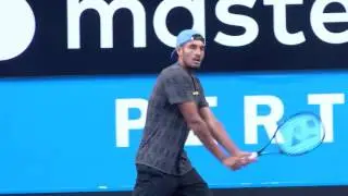 Nick Kyrgios and Jack Sock practice session