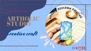 Hand painted keychain | #keyboard #diy #art