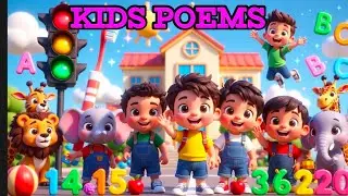 Top Kids Poems & Learning Songs 🎵 | ABC Phonics, Counting, Traffic Lights | Fun Cartoon Videos