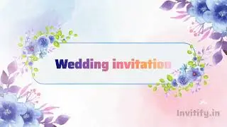 Purple floral Wedding Invitation New | Starting at just ₹ 60