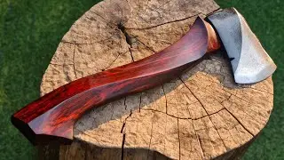Woodworking art! Turn a rusty old axe into a beautiful one | Plumb Boy Scout