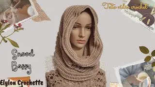 Un SNOOD, Un POINT magnifique, ça fait un snood unique au crochet ! #elyloucrochette #crochet