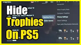 How to Hide your Trophies from Friends or Family on PS5 Settings (Fast Tutorial)