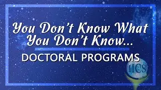 How to Choose a Doctoral Program