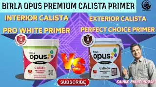 Birla Opus CALISTA PRO WHITE PRIMER V/S CALISTA PERFECT CHOICE PRIMER||#SAINIKPAINTHOUSE #birlaopus