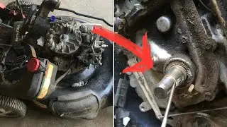fixing a lawnmower that &ldquo;hit&rdquo; TREE STUMP (likely problem￼) broken￼ flywheel key￼