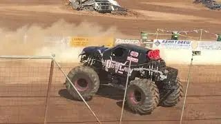 Extreme Monster Truck Spring Nationals 2016 Sunday Show- Iron Outlaw (Tim Missentzis) Freestyle