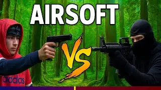 Batalla 2 Vs 2 en airsoft EN EL BOSQUE!