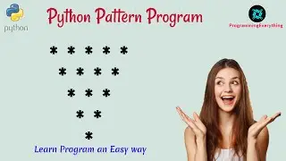 Python pattern program 14 | in Hindi | learn an easy method