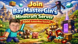 5k Subscriber Celebration | Minecraft Realm FOR Friends & Viewers | 12H Livestream