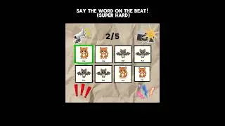 Say the WORD on BEAT Challenge 🧨#games #shorts