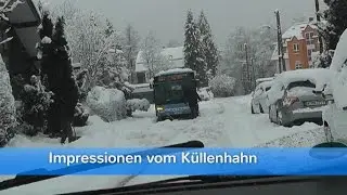 WINTER Chaos Wuppertal Küllenhahn März 2016. Schnee, Glatteis