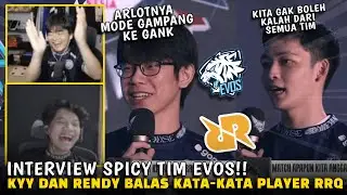 KYY DAN RENDY MODE SPICY‼️INTERVIEW PANAS PLAYER EVOS BALAS KATA-KATA PLAYER RRQ