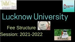 Lucknow University Fee Structure Session: 2021-2022  #lucknowuniversity