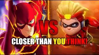 Flash vs Dash &ndash; What If Dash Grew Up? (The Fastest Fight Ever) DC VS The Incredibles