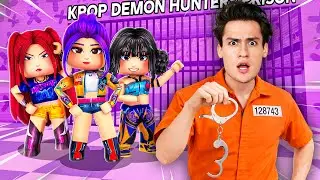 ESCAPING KPOP DEMON HUNTERS PRISON RUN IN ROBLOX..