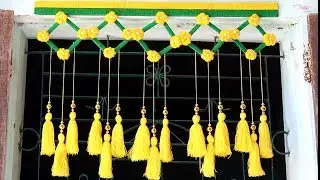 Woolen craft ideas: Toran making ideas simple | New design 2019