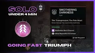 Smothering Darkness Trial Cyst Under 4 Minutes - Prismatic Hunter - Destiny 2 The Final Shape