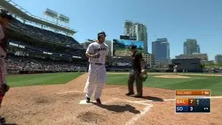 BAL@SD: Wallace smashes a three-run money ball