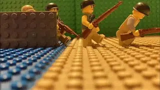 Lego ww2 Beach landing stop motion
