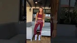 Found the perfect workout set for fall🍂🍁🤎#activewear #outfit #fit #shorts