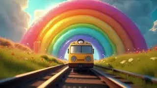 🚂✨ The Magical Train Ride Through the Rainbow 🌈 | Kids Adventure