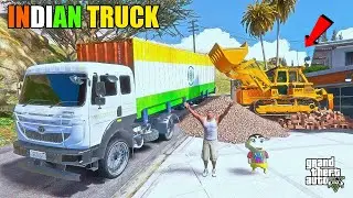 Franklin and ShinChan Buy Indian TATA Truck And Start Transport Business in GTA 5