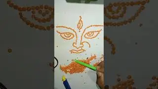 Maa Durga face with pulse #shorts