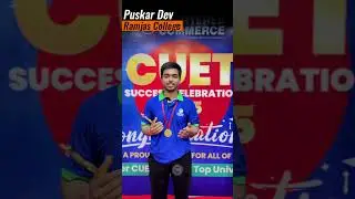 Pushkar Dev Scores 825 in CUET | Ramjas College DU Admission | Chartered Commerce Patna