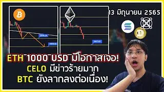 【ETH】โอกาสลงถึง 1000 USD มีข่าวร้าย CELO พ่วงด้วย BTC ลากลงอีกรอบ | กาวคริปโต