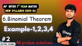 Binomial Theorem class 11 | Binomial Theorem Examples in Telugu | Chapter 7 eamples telugu |