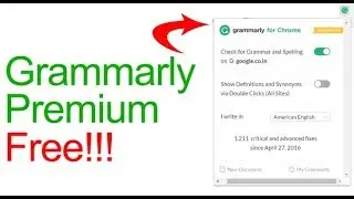 NEW!! **GRAMMARLY PREMIUM FREE** WORKING 2018 EDITION!!