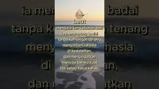Laut mengajarkan keluasan hati