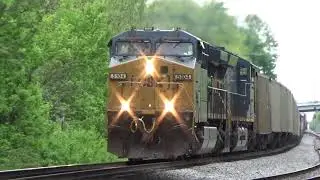 CSX AC44CW 5104 w/ Nice K5LA Leads Manifest Q647-23 on 4/24/21