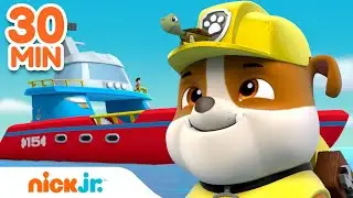 Rubble's Summer Rescues! ☀️ w/ PAW Patrol Rocky, Zuma & Skye | 30 Minute Compilation | Rubble & Crew