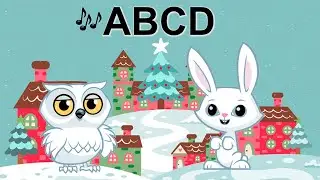 ABC Christmas Alphabet Xmas Learn Uppercase & Lowercase Letters Winter Wonderland fun bunny owl