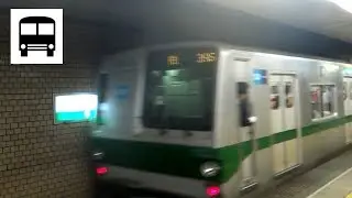 Tokyo Metro 6000 Series (Mitsubishi IGBT-VVVF) - Departing from Kasumigaseki (Chiyoda Line) 営団6000系